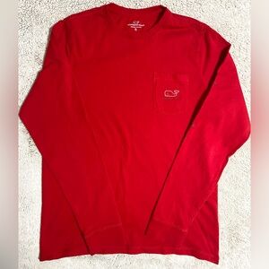 4/$15 Vineyard Vines Boys Long Sleeve Red T-shirt Size XL